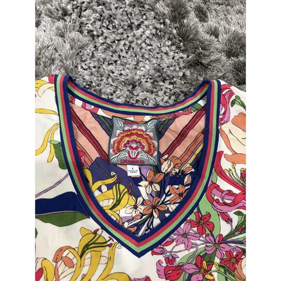 Johnny Was  Floral TShirt Size Large T-shirt - Picture 2 of 6